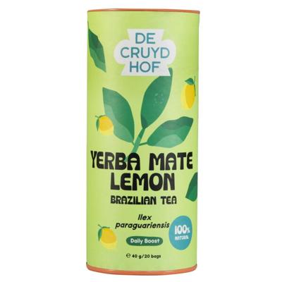 Cruydhof Thee yerba mate / lemon 20 Stuks Cruydhof Thee yerba mate / lemon 20 Stuks