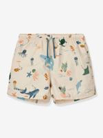 Zwemshort met Aiden LIEWOOD-print beige - thumbnail