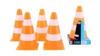 Sports Active oranje witte pylonnen, 4st. - thumbnail
