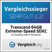 Transcend Premium microSDXC-kaart 64 GB Class 10, UHS-I Incl. SD-adapter - thumbnail