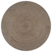 VidaXL Vloerkleed handgemaakt rond 90 cm jute grijs - thumbnail