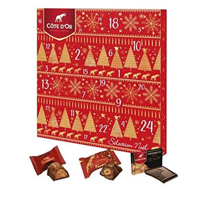 Côte d&apos;Or chocolade adventskalender, doos van 235 g