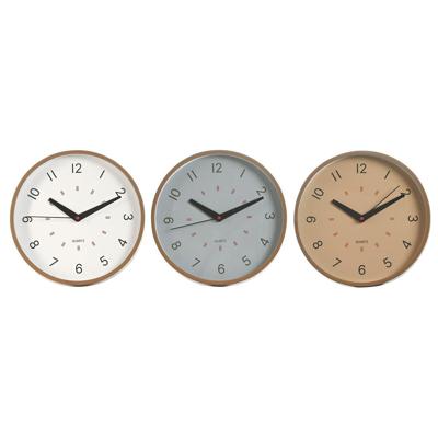 Muurklok Home ESPRIT Wit Beige Grijs PVC 30 x 4 x 30 cm (3 Stuks) Muurklok Home ESPRIT Wit Beige Grijs PVC 30 x 4 x 30 cm (3 Stuks)