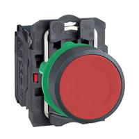 Schneider Electric XB5AA42 Harmony XB5AA42 Druktoets Bedieningsknop vlak 1 knop Rood Druk-ontgrendeling 1 stuk(s) - thumbnail
