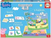 Educatief Spel Peppa Pig SuperPack 4 in 1 Educa - thumbnail