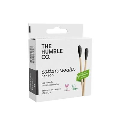 The Humble Co. Bamboe wattenstaafjes - zwart - thumbnail