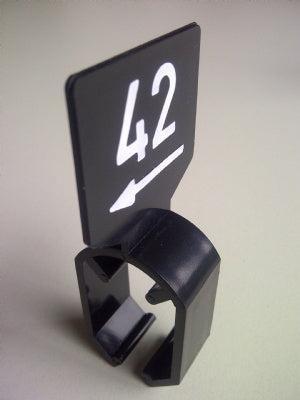 Maataanduider met pijl zwart/wit 5XL