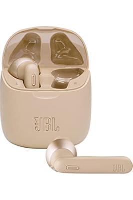 JBL Tune 225 TWS ; Draadloze bluetooth oordopjes met een batterijduur van 25 uur, inclusief oplaadcase, in goud