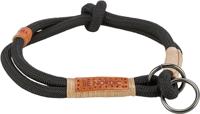 TRIXIE BE NORDIC HALSBAND HOND HALF-SLIP ZWART / ZAND 30X0,6 CM - thumbnail