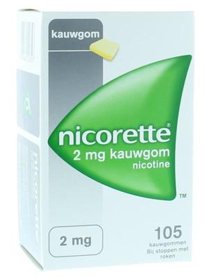 Nicorette Suikervrij 2mg Kauwgom Nicorette Suikervrij 2mg Kauwgom