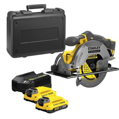Stanley FATMAX SFMCS550M2K 18V Brushless Accu Cirkelzaag | 190MM | 2 x 4.0AH Accu's + Lader | In koffer - SFMCS550M2K-QW Stanley FATMAX SFMCS550M2K 18V Brushless Accu Cirkelzaag | 190MM | 2 x 4.0AH Accu's + Lader | In koffer - SFMCS550M2K-QW