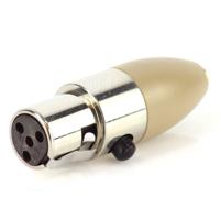 JAG Microphones Mini-XLR-connector beige voor Shure beltpacks - thumbnail
