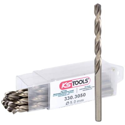 KS Tools 3303050 HSS-G-Co 5 Metaal-spiraalboorset 5 mm 10 stuk(s)