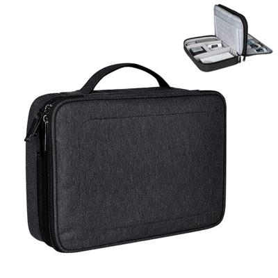 Kleine Nylon waterdicht vak Type Multi-function opbergtas voor iPad formaat: 24 X 18 X 8 cm (zwart)