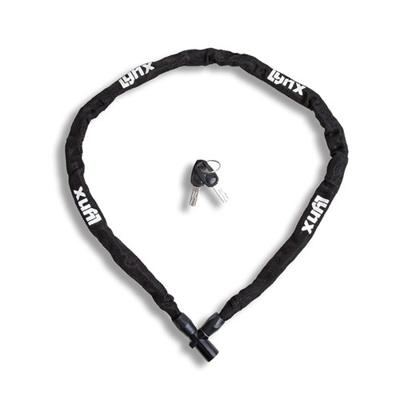 Lynx kettingslot 100cm zwart gehard staal Lynx kettingslot 100cm zwart gehard staal