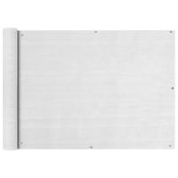 VidaXL Balkonscherm hdpe 75x400 cm wit - thumbnail