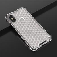 Voor Galaxy A10s shock proof honingraat PC + TPU case (wit) - thumbnail