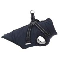 VidaXL Hondenjas met harnas waterdicht reflecterend marineblauw l28 - thumbnail