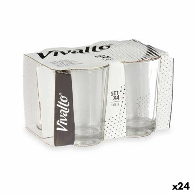 Glas Vivalto Transparant Glas 140 ml Koffie (24 Stuks)