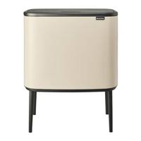 Brabantia bo touch bin 11+23 liter soft beige - thumbnail
