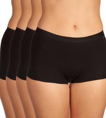 Ten Cate Basics Organic Cotton Stretch Short 4-pack Zwart-S
