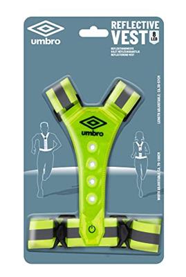 Umbro Reflecterend Hardloopvest + LED Verlichting Geel/Zwart