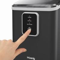 HKoeNIG ijsmachine - KUB12 - Tot 12 kg ijsblokjes per dag - Productietijd: 6 tot 13 minuten - 120W - Zwart - thumbnail