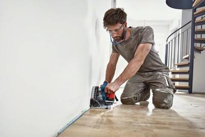 Bosch Professional GKT 18V-52 GC Accu Invalzaag 140mm 18V 5,5Ah BITURBO in L-Boxx + Geleiderail FSN 1400 - 0615990M0A