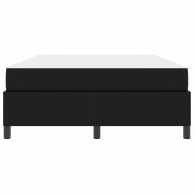 Bedframe met matras met matras Zwart 160 x 200 cm Kunstleer