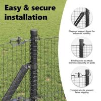 VidaXL Afrasteringspaal grijs 25 x 0,6 m (19 x 19 mm gaas) - thumbnail