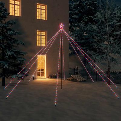 LED-kerstboom Binnen Buiten 800 LEDs kleurrijk 5 m