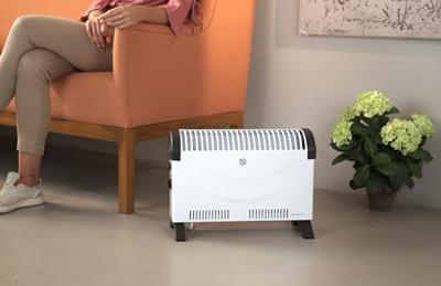 Emerio CH-128215 Convectorkachel Wit/Zwart Emerio CH-128215 Convectorkachel Wit/Zwart