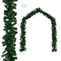VidaXL Kerstslingers 4 st 270 cm pvc groen - thumbnail