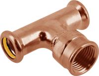 Bonfix Pressfittingen roodkoper GAS T-koppeling 28x3/4x28 - press x lange binnendraad x press || (m-profiel) - thumbnail