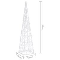 Lichtkegel decoratief LED 60 cm acryl koudwit - thumbnail