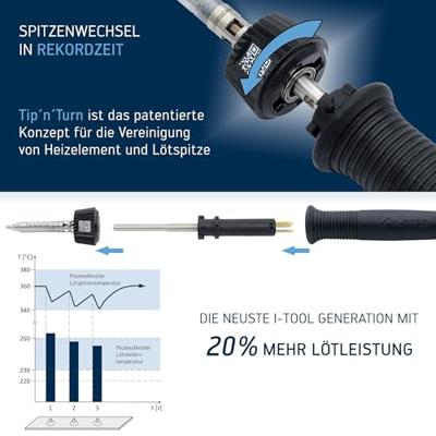 Ersa 0105CDJ Soldeerbout 24 V 150 W Soldeerpunt met lange levensduur 150 - 450 °C