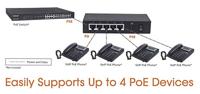 Intellinet 561082 Netwerk switch 5 poorten 1 GBit/s PoE-functie - thumbnail