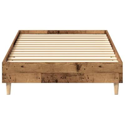 Bedframe zonder matras 90x190 cm spaanplaat bewerkt hout