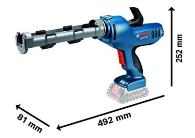 Bosch Blauw GCG 18V-310 accu kitspuit voor 310 ml patronen | zonder accu&apos;s en lader - 06019C4100 - thumbnail