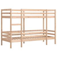 Stapelbedframe zonder matras massief grenenhout 90x200 cm - thumbnail