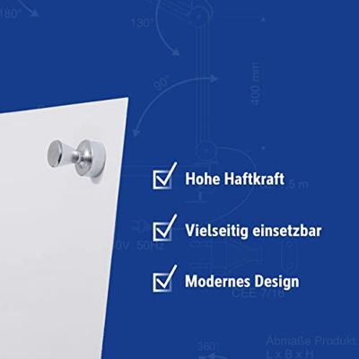 Maul Neodymium magneet MAUL (Ø x h) 15 mm x 20 mm Kegel Zilver 4 stuk(s) 6168796