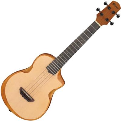Ibanez AUT10 Open Pore Natural tenor ukelele met gigbag