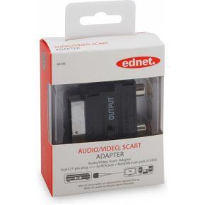 ASSMANN Electronic 84548 Scart RCA, SVHS Zwart kabeladapter/verloopstukje