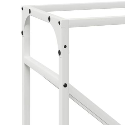 VidaXL Brandhoutrek 40x25x100 cm koudgewalst staal wit