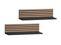 Schildmeyer Set van 2 wandplanken Ryker (Matzwart) - thumbnail