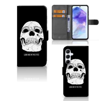 Telefoonhoesje met Naam Samsung Galaxy A55 Skull Eyes Telefoonhoesje met Naam Samsung Galaxy A55 Skull Eyes