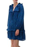 Sissel Edelbo Kinderen Jurken in Stof (Blauw) - thumbnail