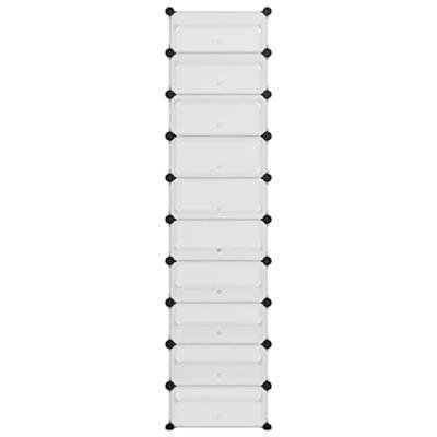 Schoenenrek 44x32x174 cm polypropeen transparant Schoenenrek 44x32x174 cm polypropeen transparant