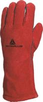 Delta Plus lashandschoen Ca515R split rundleder rood mt 10 - thumbnail