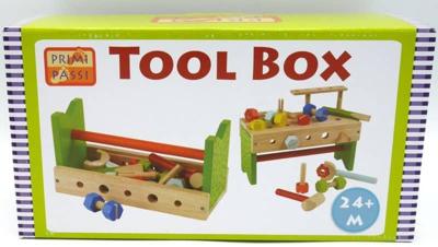 Jonotoys Primi passi houten werkbank gereedschappen kist